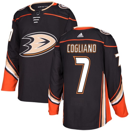 Adidas Anaheim Ducks #7 Andrew Cogliano Black Home Authentic Youth Stitched NHL Jersey